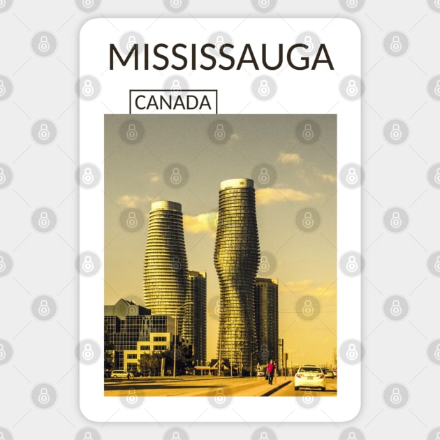 Mississauga Ontario Canada Souvenir Present Gift for Canadian T-shirt Apparel Mug Notebook Tote Pillow Sticker Magnet Magnet by Mr. Travel Joy